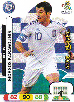 Giorgos Karagounis Greece Panini UEFA EURO 2012 Star Player #95